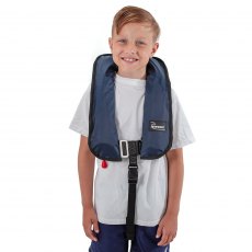 Bluewave Childs Navy Automatic 150N Gas Lifejacket with harness - Grade A Bluewave Childs Navy Automatic 150N Gas Lifejacket with harness - Grade A