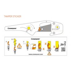 Crewsaver EXOLOK Tamper Sticker Crewsaver EXOLOK Tamper Sticker