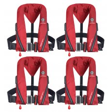 Set Of Four Red Crewsaver Crewfit Sport Harness 165N With Service Kit & Bag Set Of Four Red Crewsaver Crewfit Sport Harness 165N With Service Kit & Bag