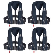 Set Of Four Navy Blue Crewsaver Crewfit Sport Harness 165N With Service Kit & Bag Set Of Four Navy Blue Crewsaver Crewfit Sport Harness 165N With Service Kit & Bag