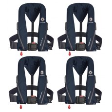 Set Of Four Navy Blue Crewsaver Crewfit Sport Plastic Buckle 165N Plus Storage Bag Set Of Four Navy Blue Crewsaver Crewfit Sport Plastic Buckle 165N Plus Storage Bag
