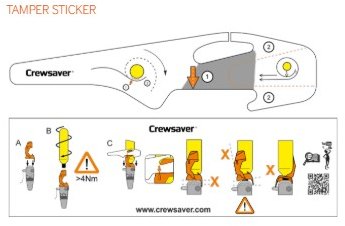 Crewsaver Crewsaver EXOLOK Tamper Sticker