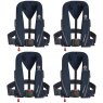 Crewsaver Set Of Four Navy Blue Crewsaver Crewfit Sport Manual 165N Plus Storage Bag