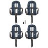 Bluewave Set Of Four Navy 150N Auto Harness Lifejackets With Holdall & Service Kit