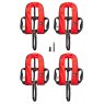 Bluewave Set of Four Red 150N Auto Harness Lifejackets, With Holdall & Service Kit