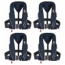 Crewsaver Set Of Four Navy Blue Crewsaver Crewfit Sport Harness 165N With Service Kit & Bag